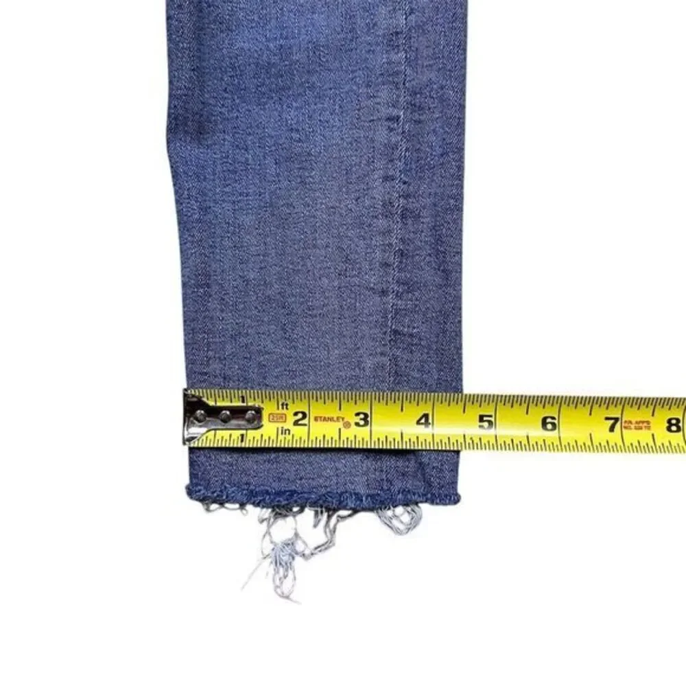 AGOLDE Sophie Mid-Rise Ankle Skinny Jeans Women's Size 25 Blue‎ Distressed